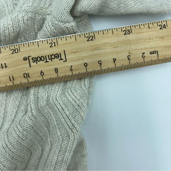 Daniel Cremieux Sweater Pullover Zigzag Knit Supima Cotton Oatmeal Large - Picture 4 of 8